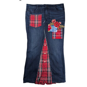 Refreshed - Ann Taylor Jeans Maxi Skirt size 14